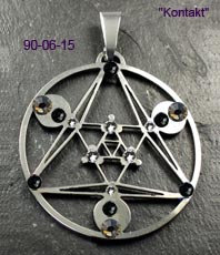  Kornkreise Kontakt  Kornkreissymbol Anh&auml;nger Schmuck Crop Circles Jewellery circle  Edelstahl einstein design   