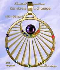 Lichtengel Kornkreis  Schmuck Anh&auml;nger  Einstein design  Crop Circles 