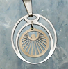    Lichtengel  Kornkreis  Symbolic     Charms   12mm in einem ovalen Rand fixiert ©einStein design  