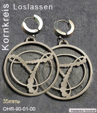 Kornkreise Loslassen   Schmuck Anh&auml;nger  Crop Circles  Jewellery   jewelry   circleEdelstahl einstein design 