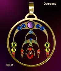  &Uuml;bergang Anh&auml;nger Kornkreise  Schmuck   Kristallzentrum   ein stein design Kornkreissymbol Crop Circles  Jewellery   jewelry   circle*Esoterik*