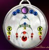  &Uuml;bergang Anh&auml;nger Kornkreise  Schmuck   Kristallzentrum   ein stein design Kornkreissymbol Crop Circles  Jewellery   jewelry   circle*Esoterik*