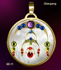  &Uuml;bergang Anh&auml;nger Kornkreise  Schmuck   Kristallzentrum   ein stein design Kornkreissymbol Crop Circles  Jewellery   jewelry   circle*Esoterik*