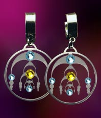 Anh&auml;nger Kornkreise  &Uuml;bergang  ein stein design  Schmuck Kornkreissymbol Schmuck Crop Circles  Jewellery   jewelry   circle