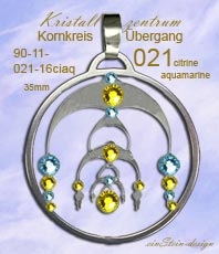  &Uuml;bergang Anh&auml;nger Kornkreise  Schmuck   Kristallzentrum   ein stein design Kornkreissymbol Crop Circles  Jewellery   jewelry   circle*Esoterik*