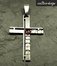 kreuz Balkenkreuz ungleichschenkelig l Einstein design  Kristallzentrum Schmuck aus Edelstahl Einstein Kristallzentrum  Esoterik    Anhänger    