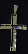 kreuz Balkenkreuz ungleichschenkelig l Einstein design  Kristallzentrum Schmuck aus Edelstahl Einstein Kristallzentrum  Esoterik    Anhänger  Kreuz - Ungleichschenkelig  