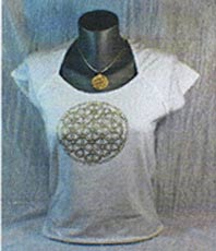 Schmuck Blume des Lebens aus Edelstahl Anh&auml;nger flowers of life kristallzentrum esoterik esoteric energetik energethik ein stein design