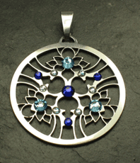       Lotustrilogie  Lotusblüte    Anhänger    Edelstahl einstein design ESOTERISCHER SCHMUCK  kristallzentrum energetik energethik esoterik    jewellery jewelery jewelry pendant pendentif bijou bijoux       