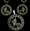            Pegasus            Ohrringe Kreolen   geflügeltes Pferd   Energieschmuck "©einStein design" 