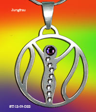   Jungfrau einstein design  Sternzeichen    Tierkreiszeichen Amulett Anh&auml;nger Sternkreiszeichen Wien 21 Bezirk Kristallzentrum   Schmuck  jewelery jewels   decoration *ornament *  
