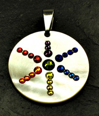 sechstrahliger Stern  Amulett Schutzamulett Kristallzentrum Einstein Schmuck