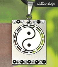 Yin-Yang Amulett Thai-chi Schmuck   einStein design Schmuck Amulett   Jing Jang Jin Jan Anhänger   Edelstahlschmuck Schmuck aus Edelstahl  