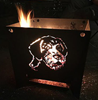                            Metalldesign          Feuerbox mit individuell geschnittenen Motiven    