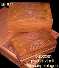    Holzbox Intarsien Holzkassette  