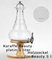  Karaffe Alladin mit Lebensblume5 Liter  erhältlich'im'Kristallzentrum                                                                                       