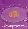  Untersetzer Glas   Energyplate  Golden Voyagerplatte 