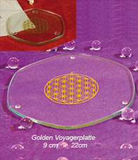  TC energy Plate    Golden Voyagerplatte   Energyplate  ø 22 cm    