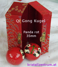 Qigong KugelnPanda rotKlangkugelnMeditationMassage 
