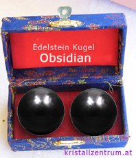  Qi Gong   Edelsteinkugel  Obsidian