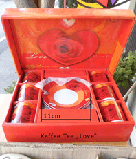   Teller Tasse love   