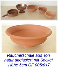   Räucherschalen     