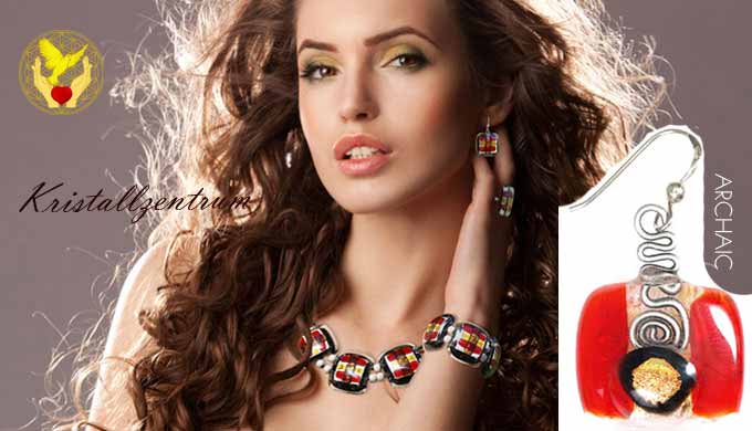 rozette schmuck Glas kunst Design von Ida Kiss Rozetta ART Schmuck aus Glas Rozetta