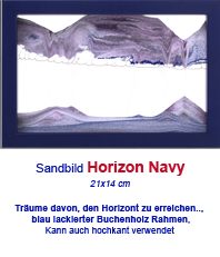  Sandbild   Horizon Navy  kann auch hochkant verwendet werde     « Sandbilder © Rainbow Vision  »                                                                        » » 