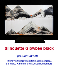  Sandbild  Silhouette Glowbee black   « Sandbilder © Rainbow Vision  »                                                       
