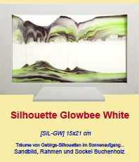  Sandbild  Silhouette Glowbee black   « Sandbilder © Rainbow Vision  »                                                       