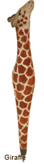                Giraffe        Tierkopf Stifte  