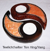      Kristallzentrum  Duftlampe  Teelichthalter Tischlicht Yin Yang Terracotta 