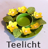   Teelicht Blume  Metall erhältlich'im Kristallzentrum 