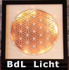                          Lichtobjekt Blume des Lebens  mit LED Beleuchtung