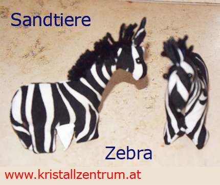 SANDTIER ZEBRA 12 cm lang Stofftier Dekoration Wildpferd Steppe NEU OVP