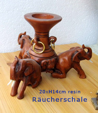   Elefant Resin Räucherschalen  Räucherzubehör 
    • • • erhältlich im Kristallzentrum • • •  