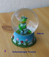   Frosch  Schneekugel  