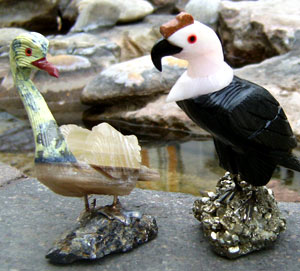 Vogel auf Edelstein  Feng Shui BaGua Bereiche  Tiere     Krafttiere Schnitzerei Steintiere *  Blechtiere   *  