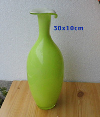     BLUMENVASE Glas grün     